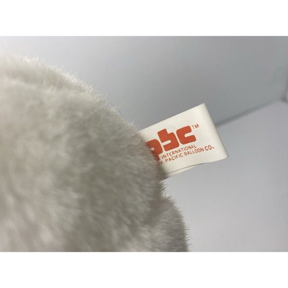 PBC International White Cat 7” Plush Tag Alongs Red Bow Blue Eyes W/ Tag - Picture 7 of 8